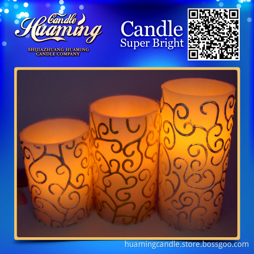 Hot sale color changing flameless led candle light with remote control, led wax candle light